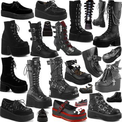 Demonia footwear for men and women at Ipso Facto