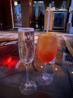 Drinks - Prosecco ($14+) and Aperol Spritz ($19+)