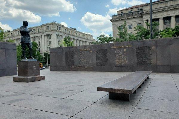 The part of the memorial commemorating Gen. John J. Pershing