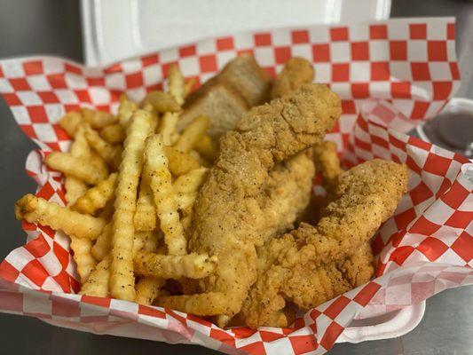 Tenders, Fries and Texas Toast!