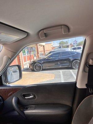 Delivery car parked in handicap spot. 20 something yo women who jumped out gathered up the delivery bags and disappeared into the building.