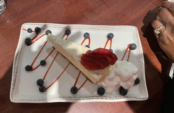 Chef Jonathan's special Cheesecake. Sooooo good, It'll make ya wanna holla!