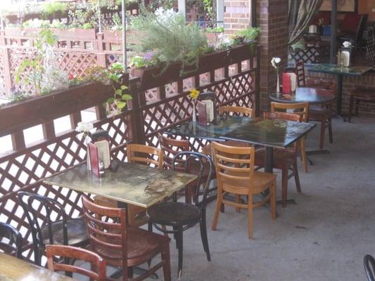 Side Patio - shaded and intimate