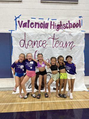 Valencia high school's dance clinic the studio 1 petites attended