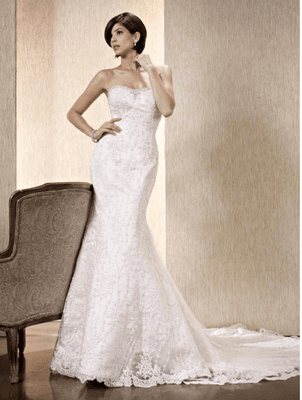 Kenneth Winston wedding dress from Anna's Bridal.