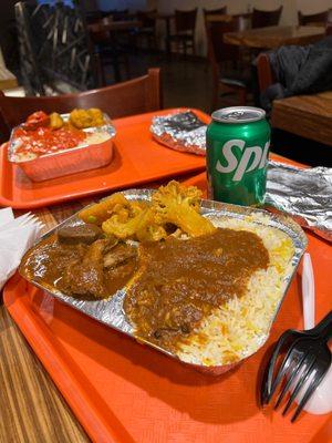 Lamb Curry platter