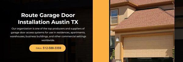 Route Garage Door Installation Austin TX