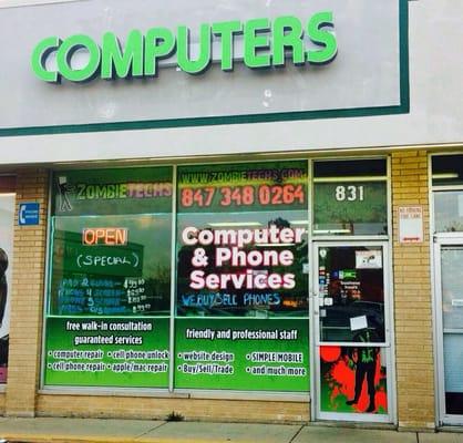 Zombie techs computer and smartphone repair in Schaumburg. iPad repair, Iphone repair, smartphone repair