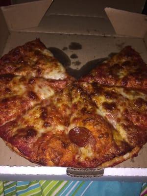 1/2 cheese & 1/2 pepperoni