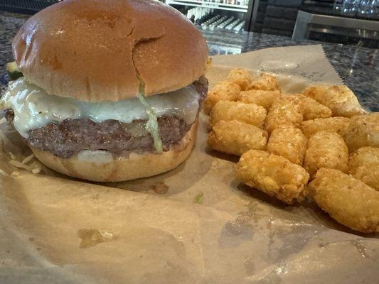 Build a Burger and tots - very solid!