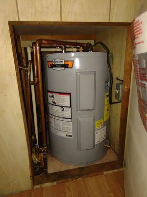 Electric water heater install