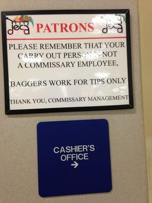 Please tip your baggers!