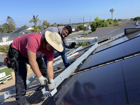 Tezca solar panel installation