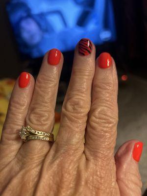 My Bengals nails!