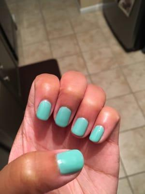 No-chip manicure 7.17.16. Gelish 46. Done by Lily.