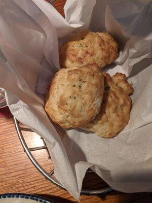 Warm cheddar bay biscuits