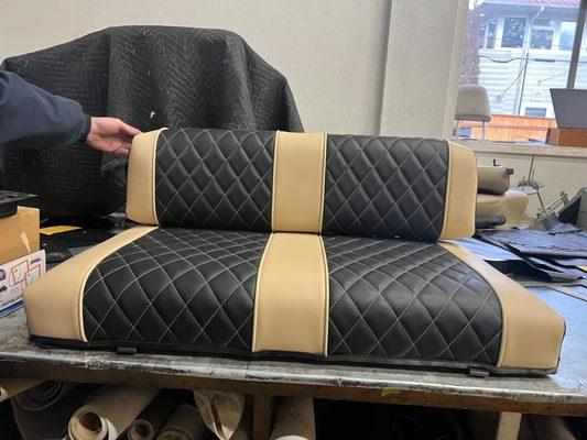 Custom Golf Cart seat.