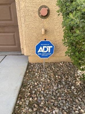 My ADT sign