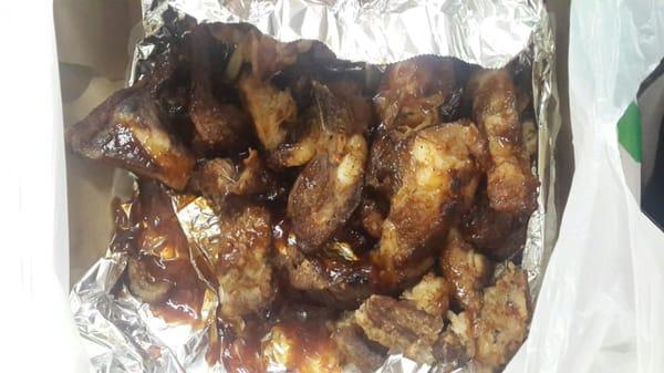 Here is the rib tips that are full of fat and old.