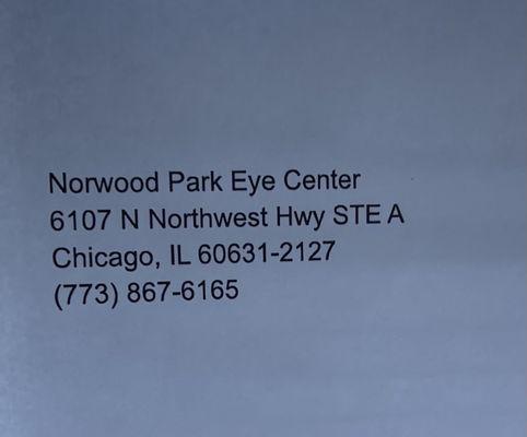 Norwood Park Eye Center