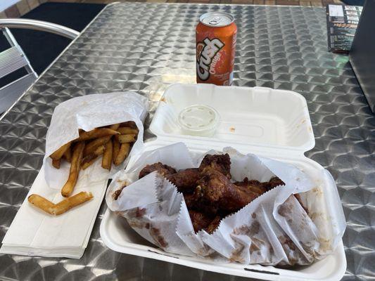 Old Bay Fries and 10 pc Jumbo Honey BBQ Wings (8.6.24)