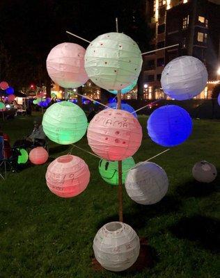 Beautiful Lighted Lanterns...