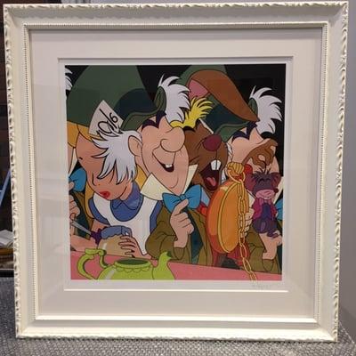 Alice in Wonderland print with a charming "swedish Country" frame.