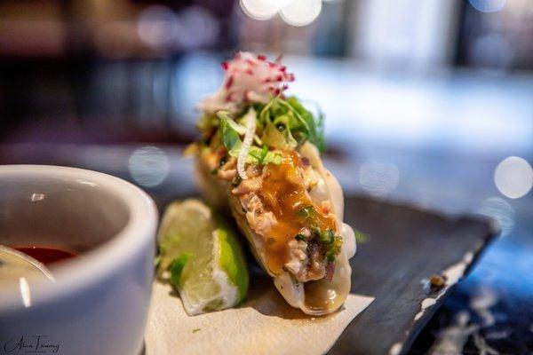 Crispy Taquito - Yellowtail (avocado and miso)