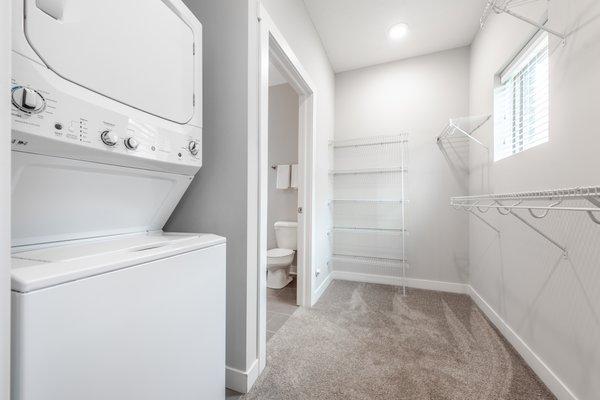 Spacious walk-in closets!