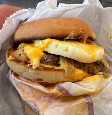 Steak Egg Cheese Bagel