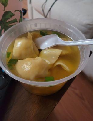 Wonton soup. Delicious n flavorful!! Will hit the spot