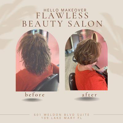 Before and after cut and Style