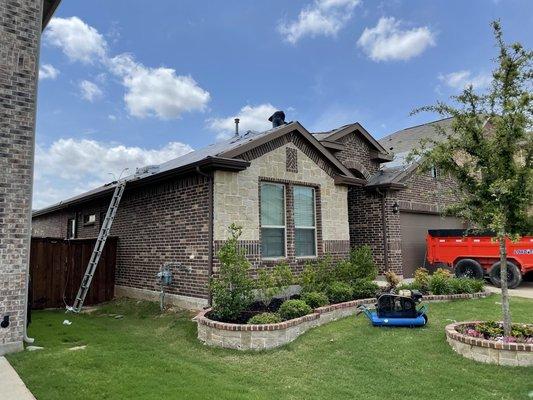 Hail claim Roof replacement in Fort Worth