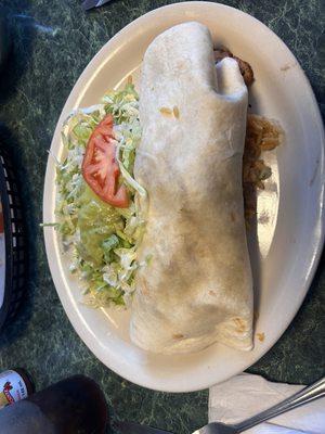 California chicken burrito. Delish.