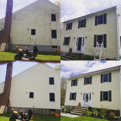 BEFORE AND AFTER PRESSURE WASHING