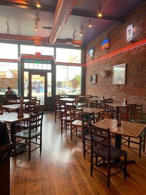 Front dining area as you walk in the main entrance