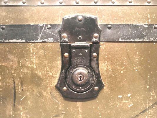 WWII US Navy Officer's foot locker lock