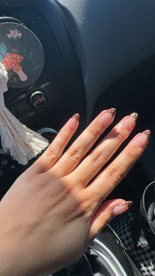 Gel X -french tip nails $75