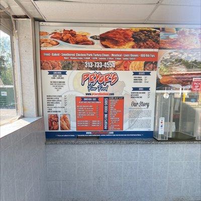 Order and Pick-up Window with Menu