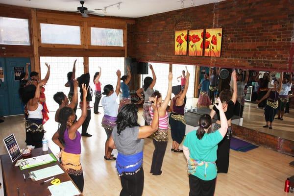 Belly Dance Class at Little 5 Points Studio of Nazeem Allayl