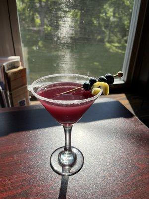 Blueberry Lemon Drop Martini