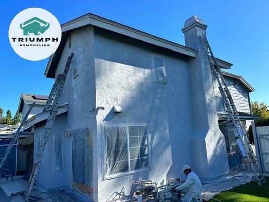 Exterior Paint project In Claremont San Diego.