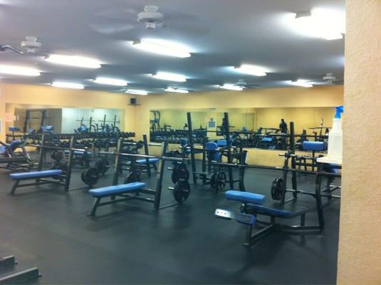 Strength training area