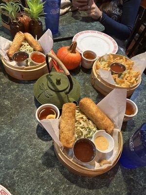 Egg Roll, Spring Rolls, Crab Rangoons