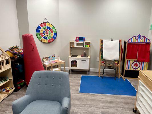 Kaleidoscope family therapy room