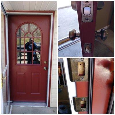 Clients new door installation