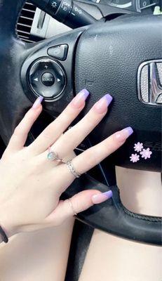 lavender spring nails!