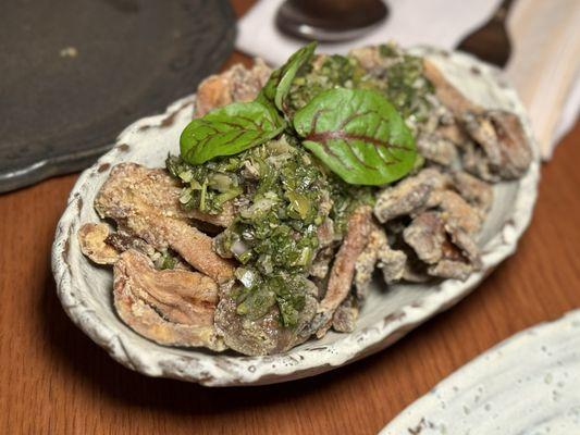 Manitaria - Crispy fried oyster mushrooms