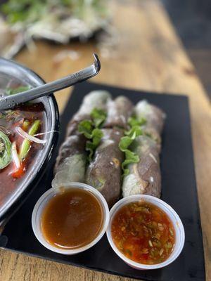 grilled beef rolls