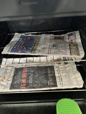 Todays paper, soaked !